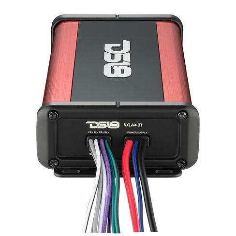DS18 NXL-N4BT Ultra-Compact Waterproof 4-Channel Car Amplifier with Bluetooth 5.1 Built-in, Full-Range Class D Digital Amp, 1800W Peak, IP67 Marine Rated, 4x100W RMS @ 4 Ohm in Saudi Arabia
