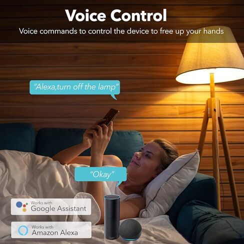BN-LINK Smart WiFi Power Strip Surge Protector, 6 Individually Controlled Outlets, 4 USB Ports with 20W USB-C Fast Charging, Alexa & Google Home Compatible, App Timer Control in Saudi Arabia