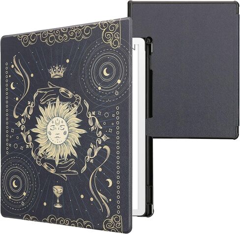 kwmobile Case Compatible with Amazon Kindle Scribe 11" (2025) Case - eReader Cover - Girl and Books Black/Beige in Saudi Arabia