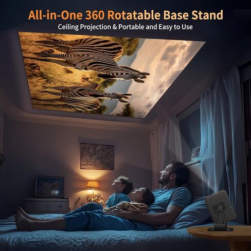 جهاز عرض 4K مع واي فاي وبلوتوث 800ANSI، جهاز عرض سينمائي INFGO مع NETFLIX/Prime Video/YouTube مدمج، متجر تطبيقات مزدوج in Kuwait