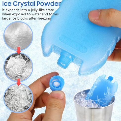 Ice Packs for Cooler 8Pcs Reusable Ice Pack for Air Conditioner Portable Blocks for Office Bedroom and Camping Pe Material Blue 5.43X3.39X0.91 Inch in Kuwait
