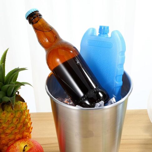 Ice Packs for Cooler 8Pcs Reusable Ice Pack for Air Conditioner Portable Blocks for Office Bedroom and Camping Pe Material Blue 5.43X3.39X0.91 Inch in Kuwait