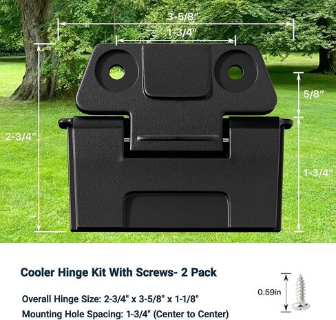 Cooler Replacement Hinges Compatible with Igloo BMX 25, 52 & 72 Qt Coolers, Heavy Duty Cooler Lid Latch Hinges with Screws, Replacement Lid Hardware Kit for BMX Series, 2 Pack in Saudi Arabia