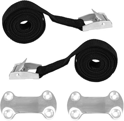 Cooler Tie Down Kit Universal Cooler Tie Down Straps Cam Buckle Lashing Strap for YETI & RTIC Coolers to Prevent Skids and Bumpy in Ship Deck Truck Chassis Trailers in Saudi Arabia