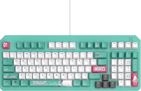 مجموعة لوحة المفاتيح والماوس Newegg Hatsune Miku - ماوس TUF Gaming Mini اللاسلكي ولوحة مفاتيح ميكانيكية RGB مع IP57 مقاومة للماء والغبار in Kuwait
