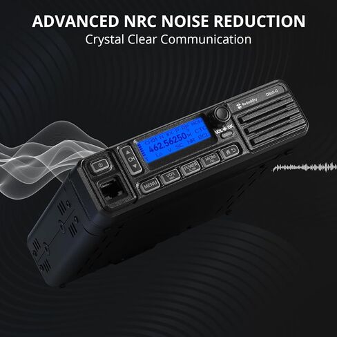 Radioddity DB35-G GMRS Mobile Radio, 35W High Power Transceiver with Detachable Control Panel, UHF/VHF Dual Band Receiver, NRC Noise Reduction, Programming Cable, Long Range for Jeep Truck Off Road in Saudi Arabia