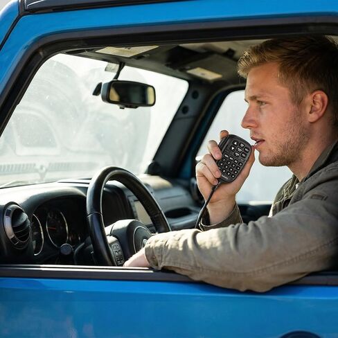 Radioddity DB35-G GMRS Mobile Radio, 35W High Power Transceiver with Detachable Control Panel, UHF/VHF Dual Band Receiver, NRC Noise Reduction, Programming Cable, Long Range for Jeep Truck Off Road in Saudi Arabia