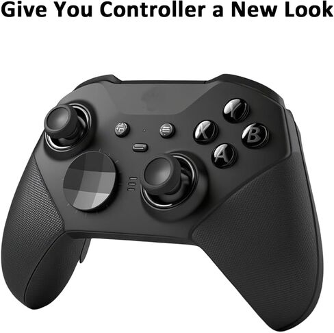 Black Elite 2 Front+ Back Housing Shell Replacement Kit Compatible for Xbox Elite Series 2 Controller Housing Shell Replacement with 2 Rings, and Repair Tools in Saudi Arabia