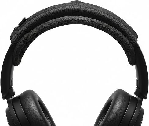 Universal Replacement Headphone Headband Cover - Extra Soft Cushion Pad, Stretchable & Breathable, Compatible with Sony, Bose, Beats, JBL Noise Canceling Headphones (Black) in Saudi Arabia