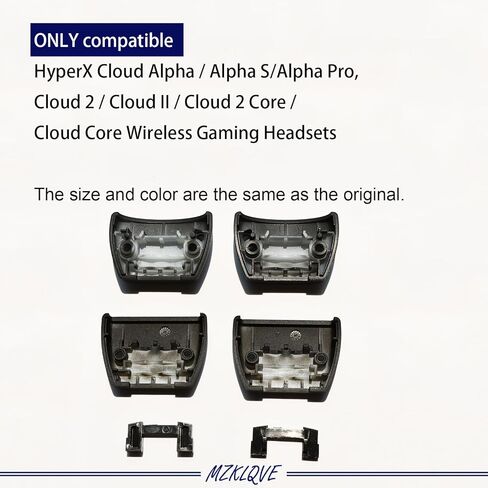مشابك مفصلات Cloud Alpha - أجزاء أبازيم جانبية بديلة لسماعات الألعاب اللاسلكية HyperX Cloud Alpha/Alpha S/Alpha Pro، Cloud 2/Cloud II/Cloud 2 Core/Cloud Core (يسار + يمين) in Kuwait