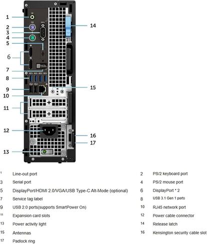 Dell Precision 3431 Small Form Factor Desktop Computer PC, Core i7-9700 3.0GHz, Up to 4.7GHz, 8GB RAM, 256GB SSD, Mouse, Keyboard, USB WiFi+BT, Windows 11 Pro (Renewed) in Saudi Arabia