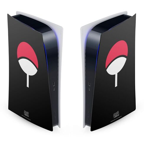 تصميمات حافظة الرأس مرخصة رسميًا من Naruto Shippuden Akatsuki Iconic Vinyl Faceplate ملصق غطاء الألعاب الجلدي متوافق مع وحدة التحكم Sony PlayStation 5 PS5 Digital Edition in Saudi Arabia