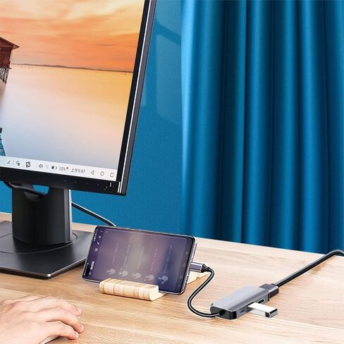 محور محول USB C، 4 في 1 USB من النوع C إلى 4K HDMI وVGA وUSB3.0 وUSB-C PD محطة إرساء متعددة المنافذ متوافقة مع سلسلة MacBook وChromebook وZenbook وغيرها من أجهزة النوع C in Saudi Arabia