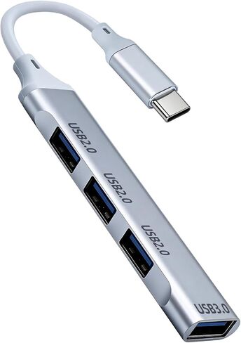 USB c Extender Hub 4 Ports, USB Multiple Adapter Hub, USB A Splitter for Laptop, Xbox, Flash Drive, HDD, Console, Printer, Camera, Keyborad, Mouse and More in Saudi Arabia