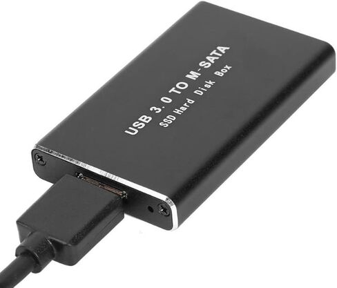 MSATA to USB 3.0 SSD Enclosure External Hard Drive Storage Case Adapter for 30x50mm 30x30mm MSATA SSD in Saudi Arabia