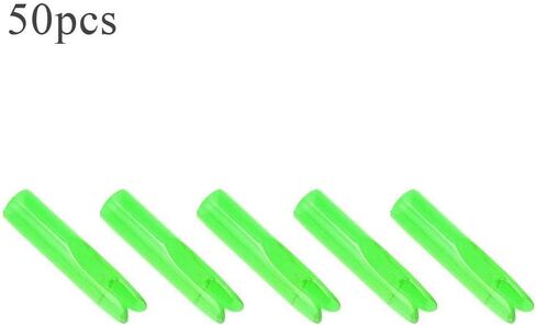 Archery Arrows Nocks for 6mm Shaftment Target 50Pcs Red Blue Green (Green) in Saudi Arabia