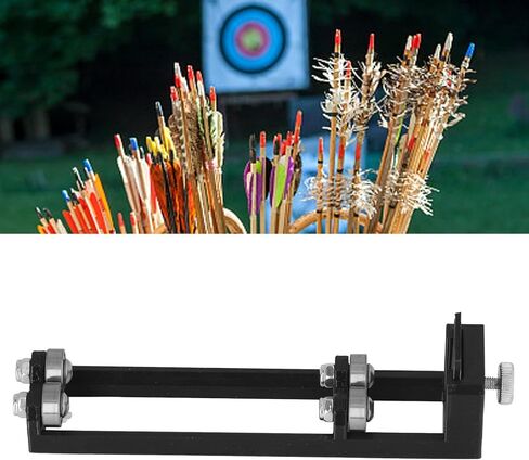 Keenso Archery Straightness Detector, Bow Straightness Testing Tool, PLA Steel Black for Archery Practice, Competitive, DIY Maintenance, Preparation, Indoor Training in Kuwait