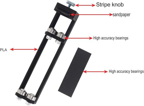 Keenso Archery Straightness Detector, Bow Straightness Testing Tool, PLA Steel Black for Archery Practice, Competitive, DIY Maintenance, Preparation, Indoor Training in Kuwait