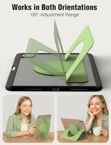 Nillkin Slim Adhesive iPad Stand, Multi-Angle Tablet Stand for Desk with Magnetic Back for iPad/Galaxy Tab and All 10.4-13" Tablets, Portrait/Landscape Modes, Black in Saudi Arabia