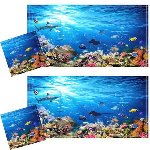 2 Pcs Fluorescent Light Cover Classroom Lighting Cover with 10 Magnets Light Filter Magnetic Ceiling Panel Decoration 2 x 4 ft Reduce Glare for Office School (Ocean Animals) in Saudi Arabia
