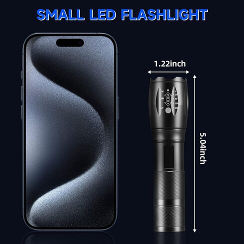 8 Pack Small Flashlight Powerful, 5 Modes Bright LED Flashlights High Lumens, Mini Flashlights for Home, Flash light for Emergency, Adjustable Pocket Tactical Flashlight Camping, Outdoor Torch Lights in Saudi Arabia