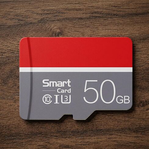 50GB MicroSD Memory Card with Adapter, A1, C10, U1, 150MB/s Read for Dashcams Security Cameras Tablets Phones, Full HD Video, Gray in Saudi Arabia