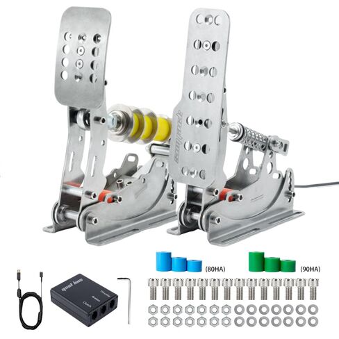 Simjack UT Sim Racing Pedals 200KG تحميل خلية الفرامل دواسة PC سباق محاكاة الدواسات استشعار الضغط HE دواسة هيدروليكية (UT-P2) in Kuwait