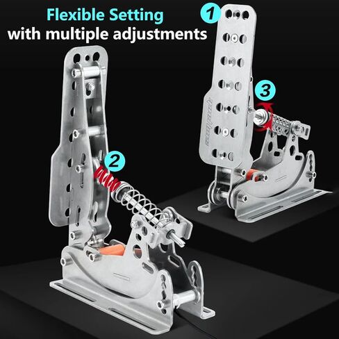Simjack UT Sim Racing Pedals 200KG تحميل خلية الفرامل دواسة PC سباق محاكاة الدواسات استشعار الضغط HE دواسة هيدروليكية (UT-P2) in Kuwait