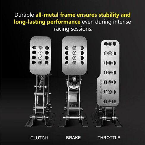 Simjack UT Sim Racing Pedals 200KG تحميل خلية الفرامل دواسة PC سباق محاكاة الدواسات استشعار الضغط HE دواسة هيدروليكية (UT-P2) in Kuwait