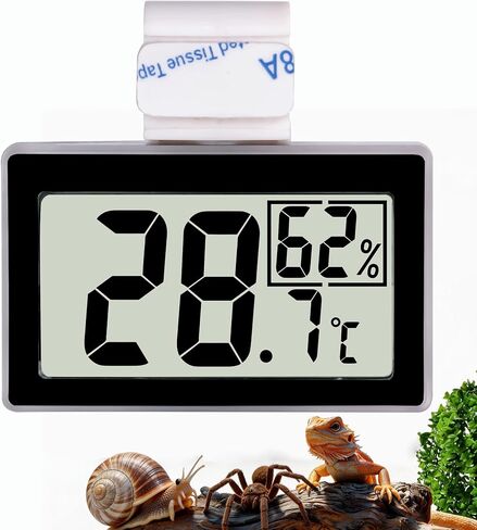 Reptile Thermometer Hygrometer, Digital Temperature Humidity Gauge for Tank in Saudi Arabia