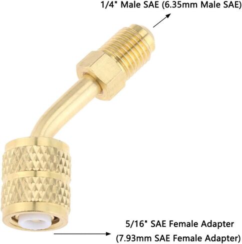 R410A محول 1/4 "ذكر Sae X 5/16" Sae شاحن أنثي (6 in Saudi Arabia
