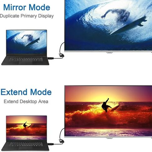 محول DP إلى VGA، محول DisplayPort مطلي بالذهب إلى VGA ذكر إلى أنثى 1080P متوافق مع Lenovo وDell وHP وASUS (عبوة من قطعتين - أسود) in Kuwait
