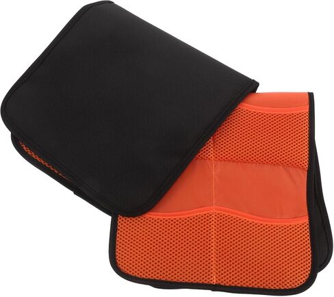 Sewroro 2pcs 6-pocket Lens Filter Carrying Bag for Photographers, Portable Camera Lens Storage Pouch Compartment Organizer, Travel Filter Case in Orange in Saudi Arabia