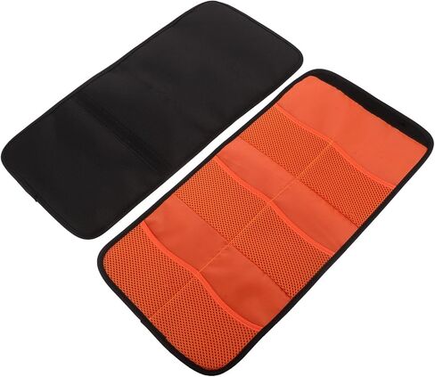 PRETYZOOM 2pcs Camera Filter Carrying Case with 6 Pockets, Compact Lens Filter Organizer Bag for Photographers, Travel Storage Pouch in Orange in Saudi Arabia