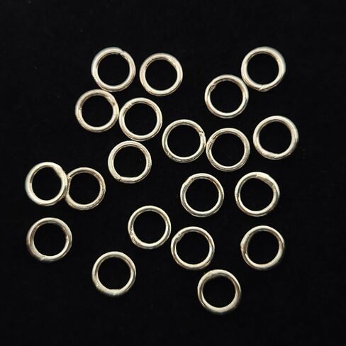 Sterling Silver Closed Jump Rings, 5mm, 20 Gauge, 5mm Soldered Jump Rings for Jewelry Making, for Bracelets, Earring, Necklaces, 20 Pieces, in Saudi Arabia