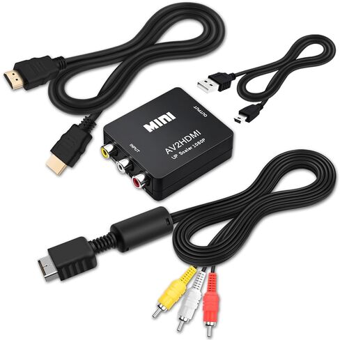 COMeap PS2 AV Cable, AV to RCA Cord Compatible with PlayStation 1/ PS2/ PS2 Slim/PSX/ PS3 Slim Console to TV/Monitor 6FT in Saudi Arabia