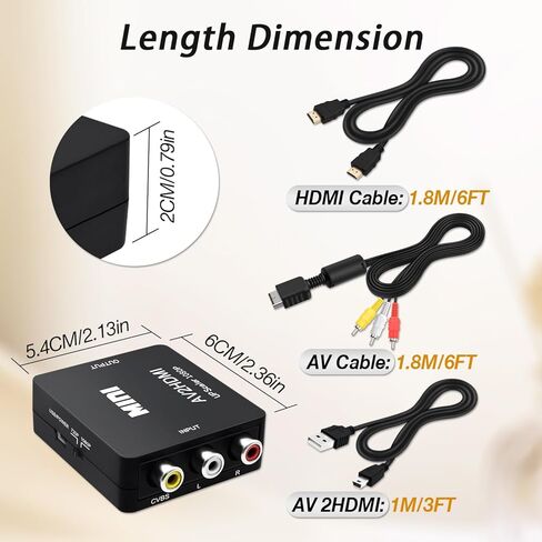 COMeap PS2 AV Cable, AV to RCA Cord Compatible with PlayStation 1/ PS2/ PS2 Slim/PSX/ PS3 Slim Console to TV/Monitor 6FT in Saudi Arabia