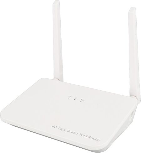 4G LTE Router with SIM Card Slot, 300Mbps Wire Less Mobile Wi Fi Hotspot Routers with 2 Antennas, LAN WAN Ports, Support Up to 32 Users, for Home Office (US Plug 100‑240V) in Saudi Arabia