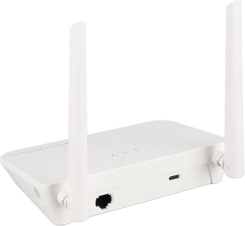 4G LTE Router with SIM Card Slot, 300Mbps Wire Less Mobile Wi Fi Hotspot Routers with 2 Antennas, LAN WAN Ports, Support Up to 32 Users, for Home Office (US Plug 100‑240V) in Saudi Arabia