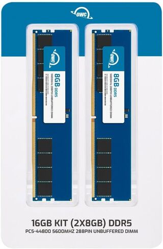 OWC 16GB (2x8GB) Replacement for Crucial CT2K8G56C46U5 - DDR5 5600MHz PC5-44800 CL46 1Rx8 288-pin 1.1V Non-ECC DIMM in Saudi Arabia
