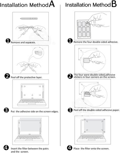 24 Inches Computer Privacy Screen Filter, Anti-Spy Anti-Glare Screen Protector Film Compatible 24" Widescreen Computer Monitor,23.6" (16:9) in Saudi Arabia