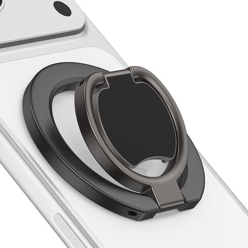 Magnetic Phone Ring Holder for Magsafe, Two-Sided Magnet Gym Finger Ring Kickstand Cell Phone Grip Stand for iPhone 17 16 15 14 13 12 Pro Max, Android Samsung, Compatible for Magnetic Car Mount, Black in Saudi Arabia