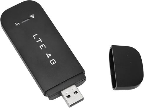 4G LTE USB Modem, 150Mbps Portable WiFi Hotspot with SIM Card Slot, Up to 10 Devices, USB Powered for Laptop, Car, Travel in EUASIAAFRICA (Black) in Saudi Arabia