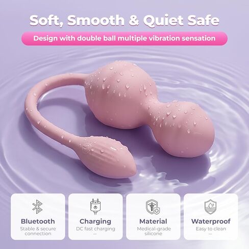 Pelvic Floor Exerciser with App–Kegel Trainer, 5 Modes Pelvic Floor Trainer, Strengthen Pelvic Floor Muscle, Kegel Exercise Equipment, Stronger Pelvic Support, Devices Health for Women, Purple in Saudi Arabia