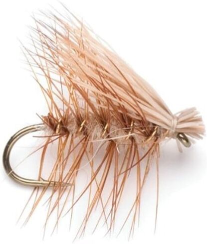 The Fly Fishing Place Yellow Elk Hair Caddis Classic Trout Dry Fly - Set of 6 Flies Size 18 in Saudi Arabia
