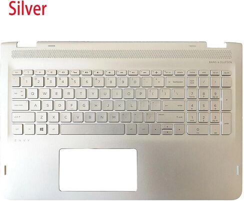 New Replacement for HP Envy X360 M6-AQ 15T-AQ 15-AQ M6-AQ005DX 15 AQ Laptop Upper Case Palmrest Backlit Keyboard Assembly Part 857283-001 Silver in Saudi Arabia
