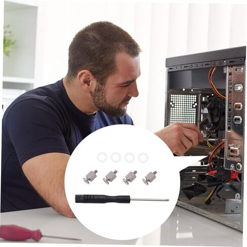 Housoutil SSD طقم براغي براغي تثبيت من الفولاذ المقاوم للصدأ للوحات الأم المتوافقة مع مجموعة مكونة من 10 قطع لسهولة التركيب in Saudi Arabia