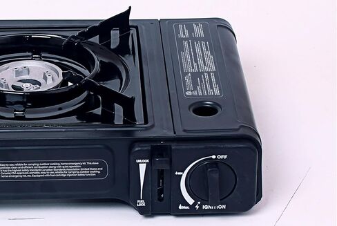 Butane Stove, Automatic Ignition and Carrying Case, Portable Cooktop For Camping, Tailgating, Grilling and Emergency Preparedness in Saudi Arabia