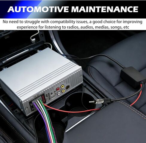 12V 25 db Car Antenna Booster,AM FM Signal Booster for Signal Enhancement & Noise Reduction,Universal AM FM Antenna Boosters for Car Stereo,Media,Radio,Audio,Head Unit Receiver in Saudi Arabia