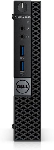 Dell Optiplex 7040 Mini PC Windows 11، Intel Core i7-6700T، ذاكرة الوصول العشوائي 8 جيجابايت، 256 جيجابايت SSD، لوحة المفاتيح، HDMI، دعم 4K (متجدد) in Kuwait